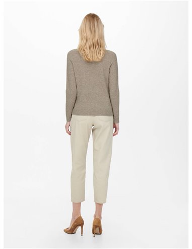 JERSEY DE PUNTO onlRICA Beige/Beige