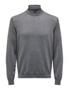 JERSEY DE CUELLO VUELTO ONSWYLER Medium Grey/Gris