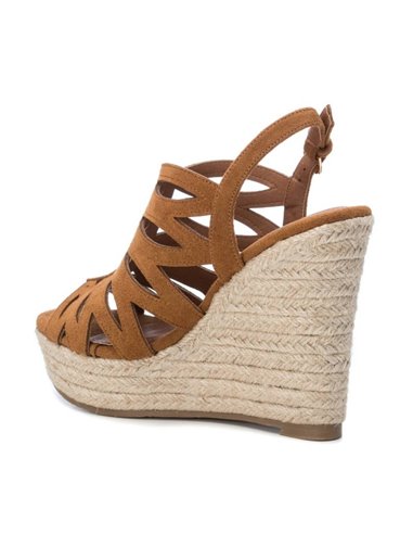 SANDALIA CUÑA CAMEL 44039