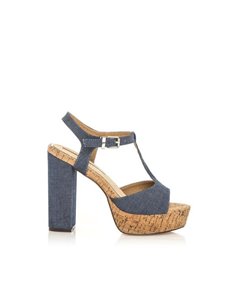 SANDALIA DE TACÓN DENIM MARIAMARE