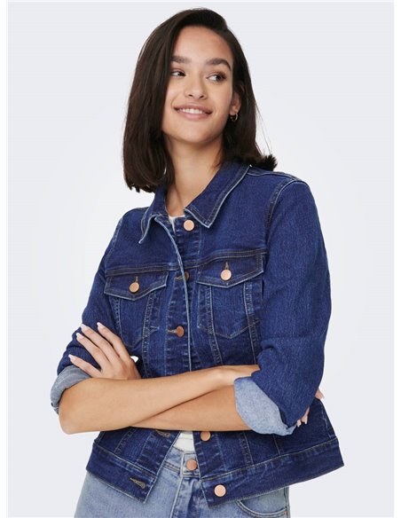 CAZADORA DENIM JDYREMI Dark Blue/Azul Oscuro