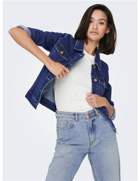 CAZADORA DENIM JDYREMI Dark Blue/Azul Oscuro