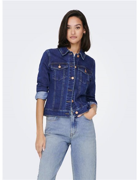 CAZADORA DENIM JDYREMI Dark Blue/Azul Oscuro