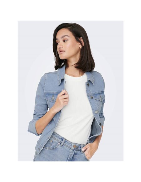 CAZADORA DENIM JDYREMI Light Blue/Azul Claro