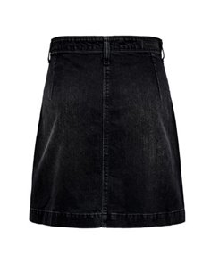 FALDA VAQUERA NEGRA ABOTONADA 2