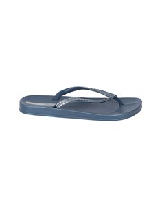 MESH IV chanclas de dedo planas de mujer azul