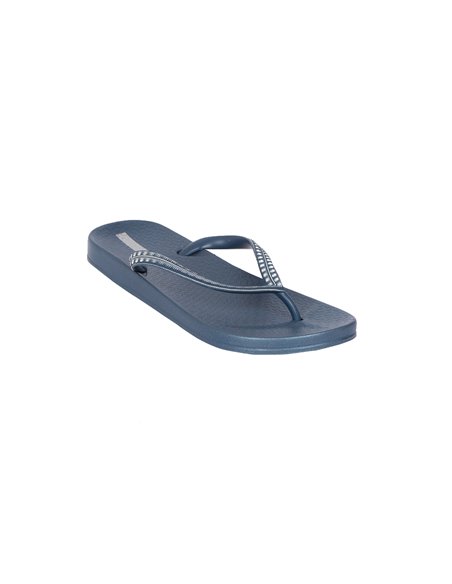 MESH IV chanclas de dedo planas de mujer azul