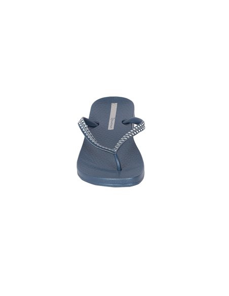 MESH IV chanclas de dedo planas de mujer azul