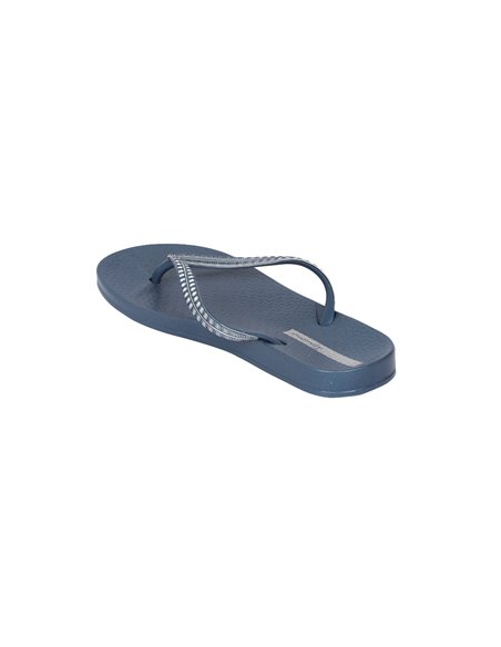 MESH IV chanclas de dedo planas de mujer azul