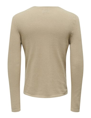 JERSEY DE PUNTO ONSPANTER Silver Lining/Beige