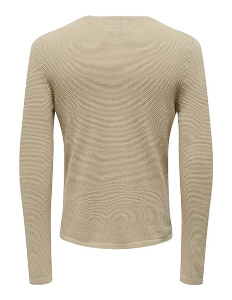 JERSEY DE PUNTO ONSPANTER Silver Lining/Beige