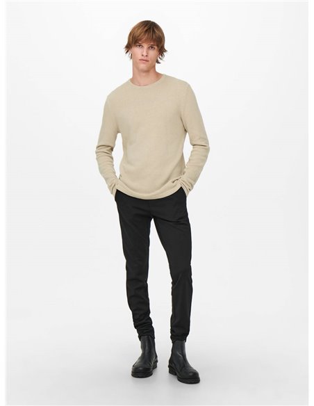 JERSEY DE PUNTO ONSPANTER Silver Lining/Beige