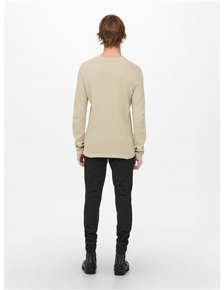 JERSEY DE PUNTO ONSPANTER Silver Lining/Beige