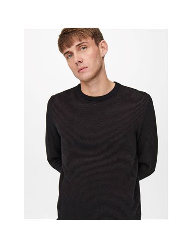 JERSEY DE PUNTO ONSNIGUEL 12 STRIPE Black/Negro