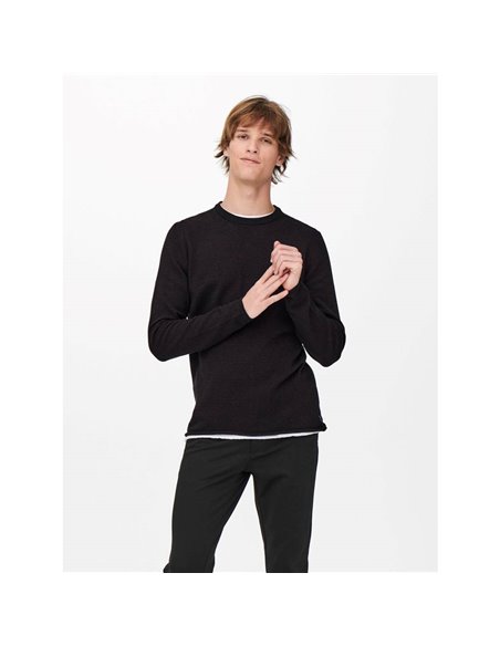 JERSEY DE PUNTO ONSNIGUEL 12 STRIPE Black/Negro