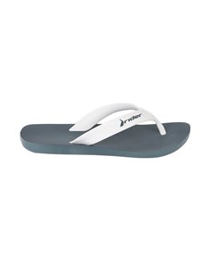 STRIKE chanclas de dedo planas azul y blanco