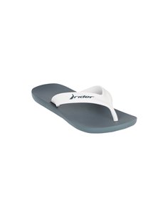 STRIKE chanclas de dedo planas azul y blanco 2