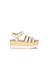SANDALIAS CON PLATAFORMA LIBBY PATENT NUDE MUSTANG