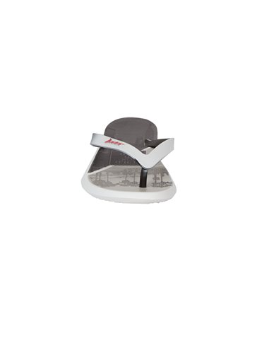 R1 ENERGY PLUS III AD chanclas de dedo planas de hombre con estampado urban blanco, negro y gris