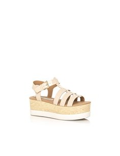 SANDALIAS CON PLATAFORMA LIBBY PATENT NUDE MUSTANG 2
