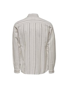 CAMISA DE LINO ONSCAIDEN Pumice Stone/Crudo 2