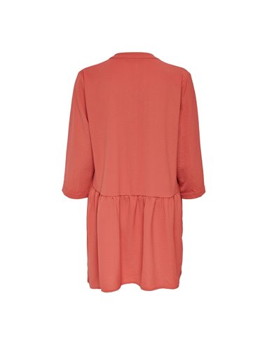 VESTIDO DE CORTE HOLGADO CORAL