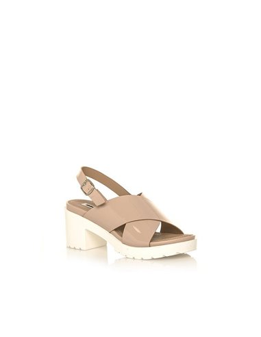 SANDALIAS DE TACÓN DELIA PATENT MAQUILLAJE MUSTANG