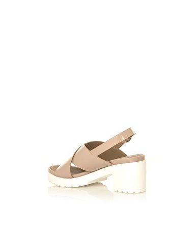 SANDALIAS DE TACÓN DELIA PATENT MAQUILLAJE MUSTANG
