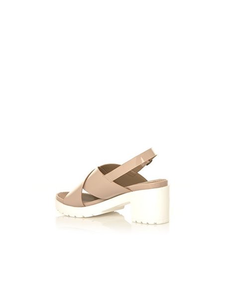 SANDALIAS DE TACÓN DELIA PATENT MAQUILLAJE MUSTANG