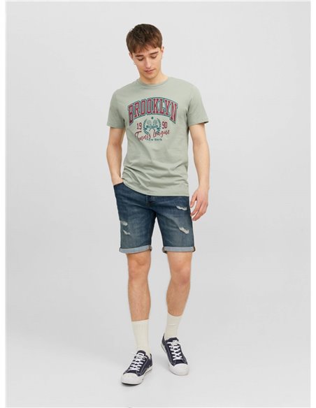 BERMUDAS DENIM JJIRICK ORIGINAL AM 120 Blue/Azul
