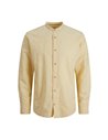 CAMISA DE LINO JJESUMMER Jojoba/Amarillo Vainilla