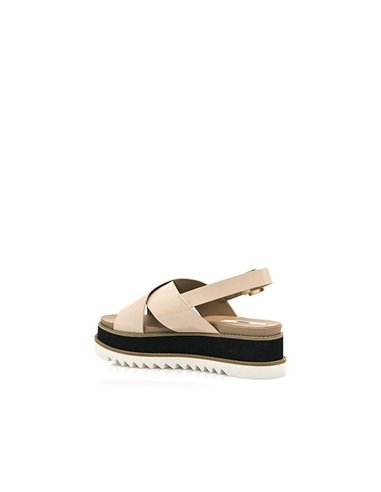 SANDALIAS CON HEBILLA LISETTE PATENT NUDE MUSTANG