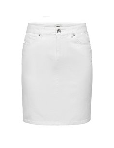 FALDA VAQUERA onlVEGA White/Blanco