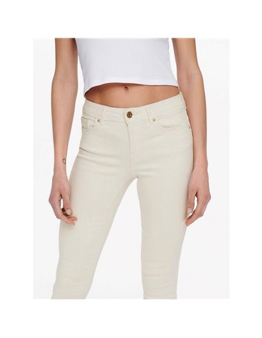 PANTALÓN SKINNI onlWAUW BJ019 Ecru/Crudo
