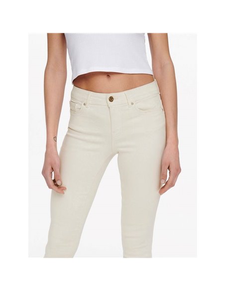 PANTALÓN SKINNI onlWAUW BJ019 Ecru/Crudo