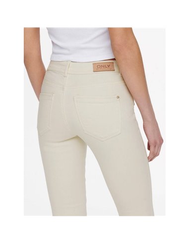 PANTALÓN SKINNI onlWAUW BJ019 Ecru/Crudo