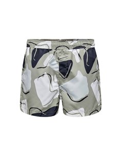 BAÑADOR ONSTODD ABSTRACT Vintage Khaki/Kaki