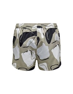 BAÑADOR ONSTODD ABSTRACT Vintage Khaki/Kaki 2