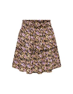 FALDA CORTA ESTAMPADA onlLILA Black/Pink - Negro/Rosa