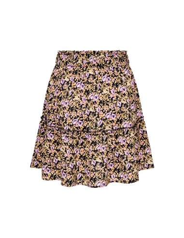 FALDA CORTA ESTAMPADA onlLILA Black/Pink - Negro/Rosa