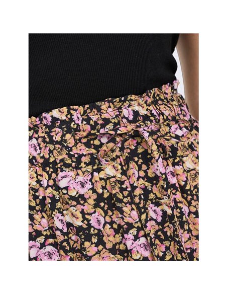 FALDA CORTA ESTAMPADA onlLILA Black/Pink - Negro/Rosa