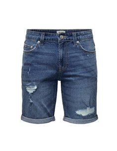 BERMUDAS DENIM ONSPLY DESTROY 5836 Medium Blue/Azul Medio