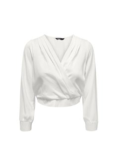 TOP CROP onlJENNY Cloud Dancer/Blanco