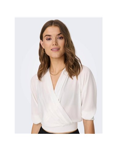 TOP CROP onlJENNY Cloud Dancer/Blanco