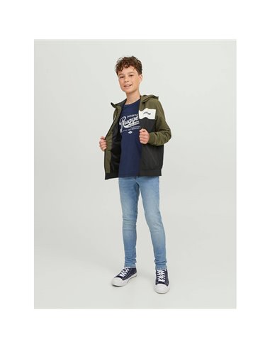 CAMISETA JUNIOR JJEJEANS Mood Indigo/Azul