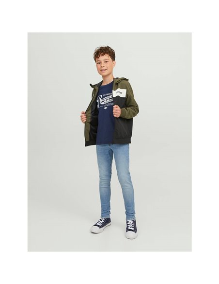 CAMISETA JUNIOR JJEJEANS Mood Indigo/Azul