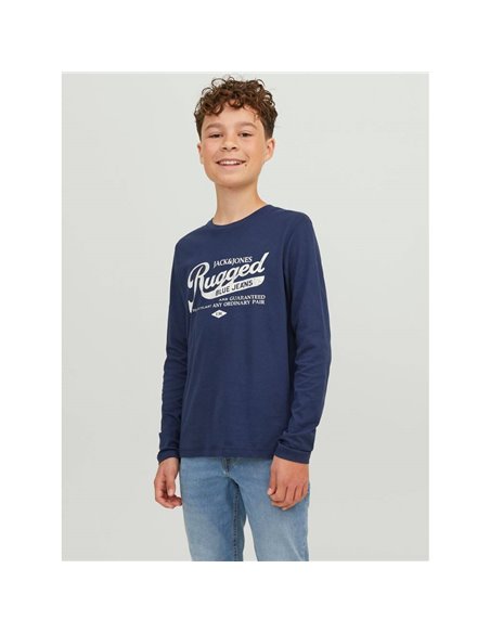 CAMISETA JUNIOR JJEJEANS Mood Indigo/Azul