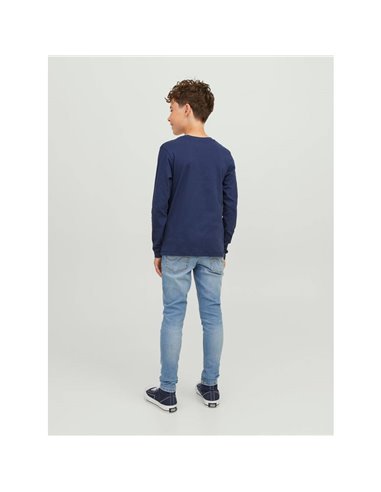 CAMISETA JUNIOR JJEJEANS Mood Indigo/Azul