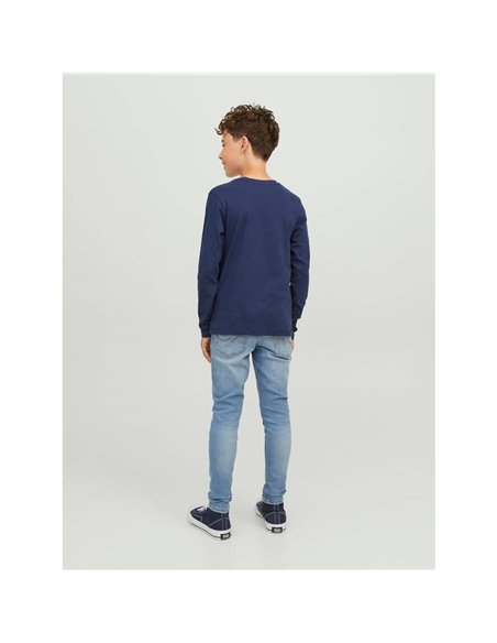 CAMISETA JUNIOR JJEJEANS Mood Indigo/Azul