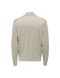 JERSEY DE CUELLO VUELTO ONSWYLER Silver Lining/Beige 2